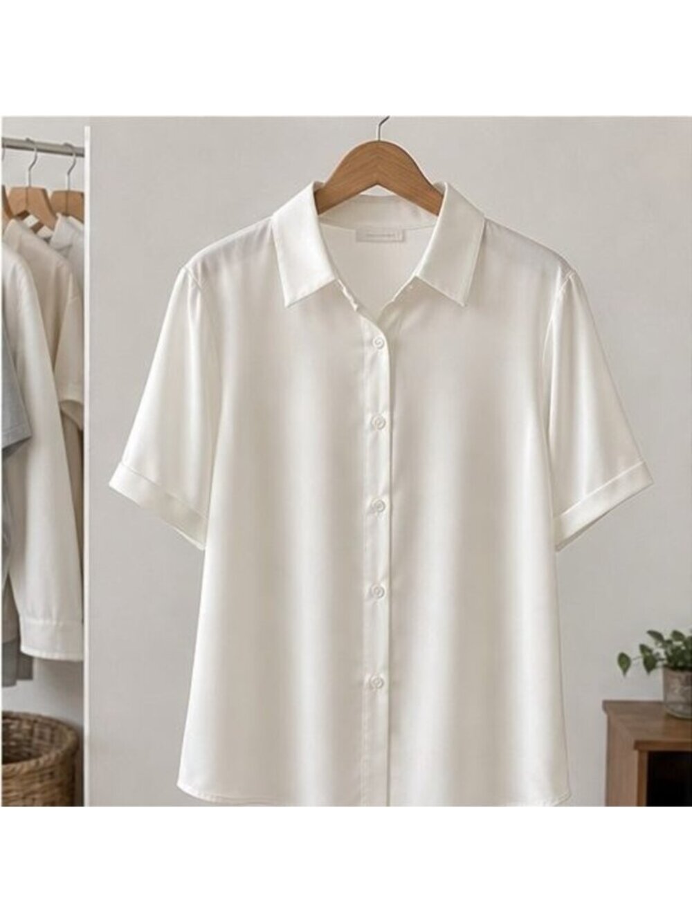 Ivory Pleated Blouse